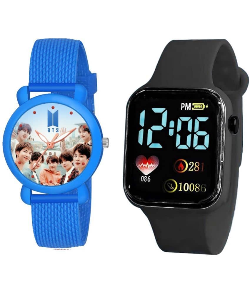 DECLASSE Black Dial Digital Boys Watch ( Pack Of 2 )