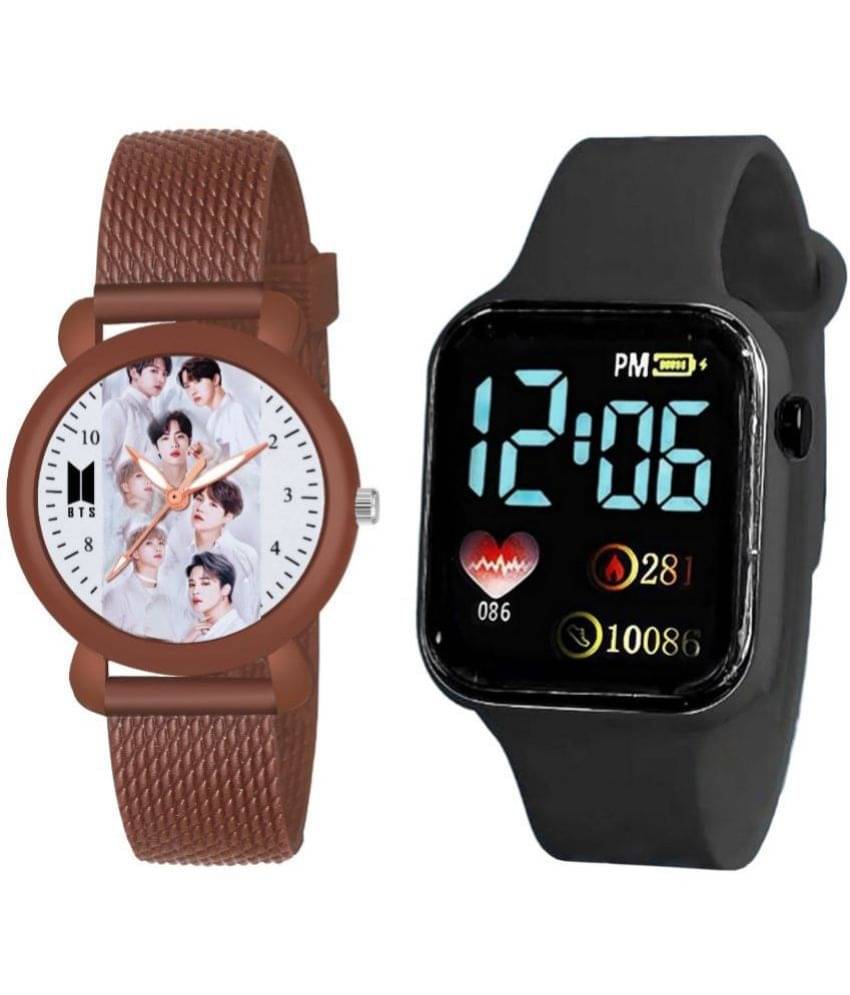DECLASSE Black Dial Digital Boys Watch ( Pack Of 2 ) DECLASSE Black Dial Digital Boys Watch ( Pack Of 2 )