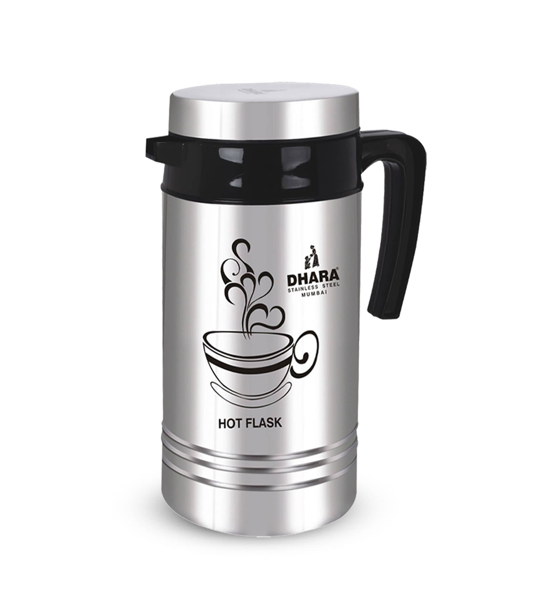 Dhara Stainless Steel Tea Star 800 Steel Carafe 800 ml
