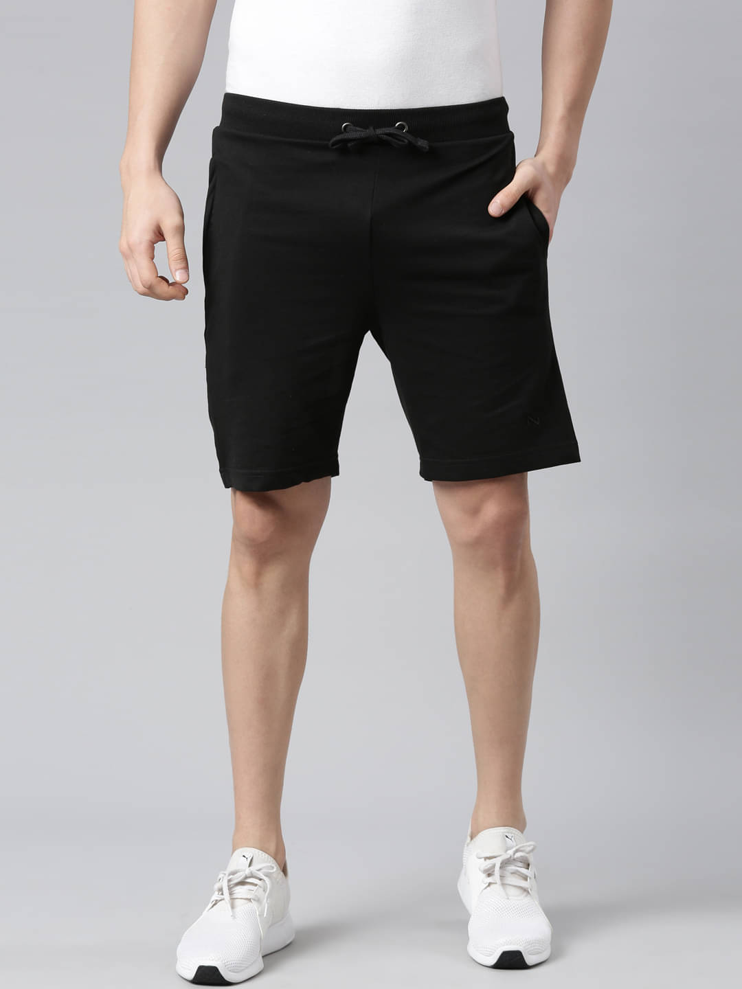Force NXT Black Cotton Blend Men's Shorts ( Pack of 1 ) Force NXT Black Cotton Blend Men's Shorts ( Pack of 1 )