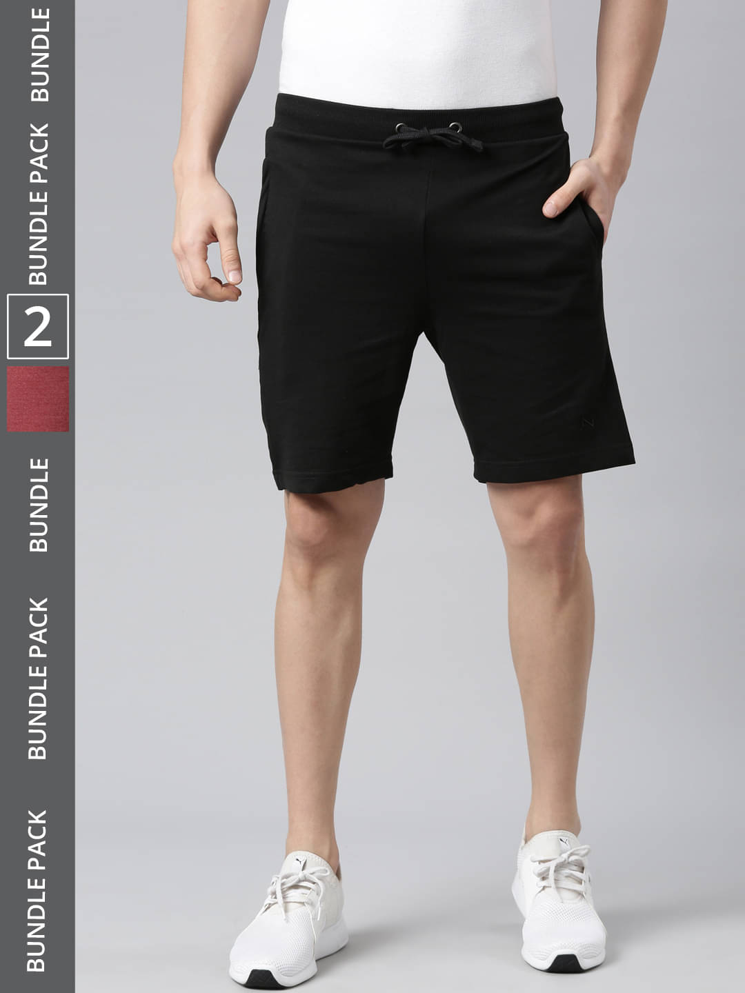     			Force NXT Multi Cotton Blend Men's Shorts ( Pack of 2 )
