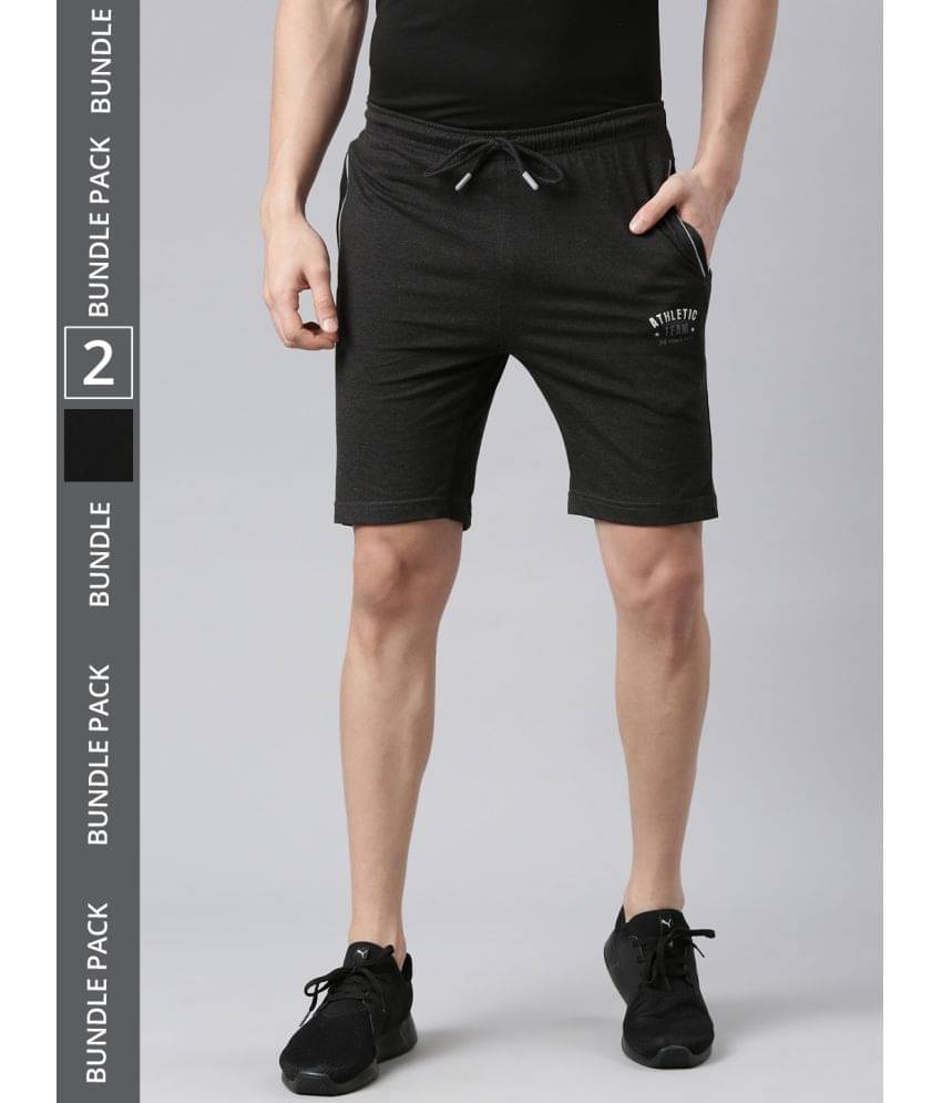 Force NXT Multi Cotton Blend Men's Shorts ( Pack of 2 ) Force NXT Multi Cotton Blend Men's Shorts ( Pack of 2 )