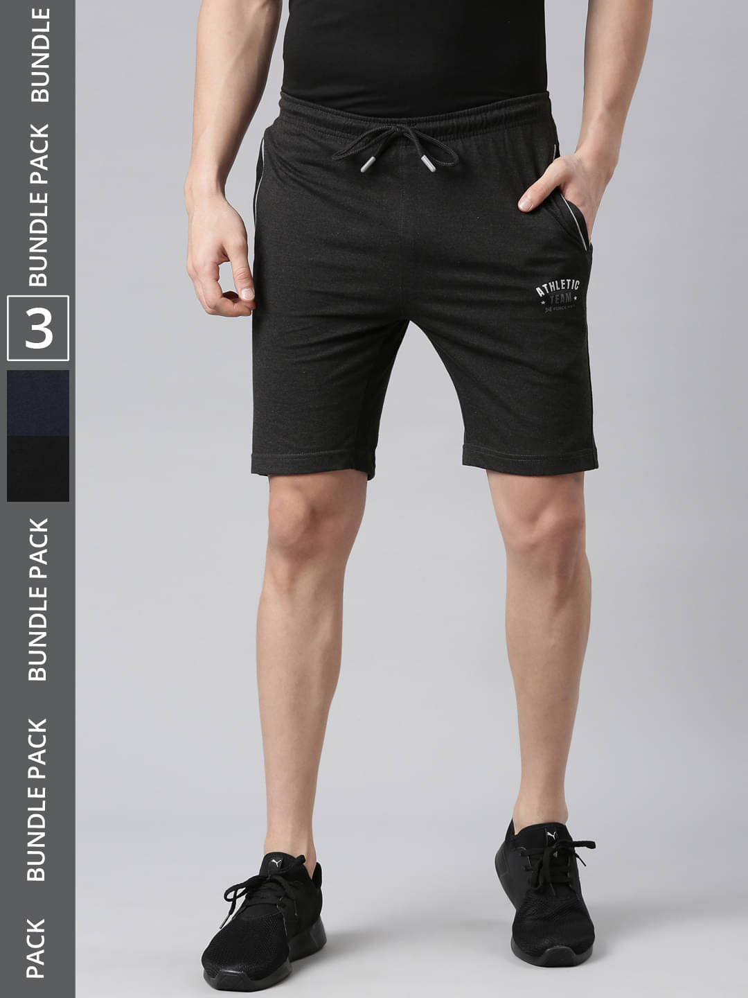     			Force NXT Multi Cotton Blend Men's Shorts ( Pack of 3 )