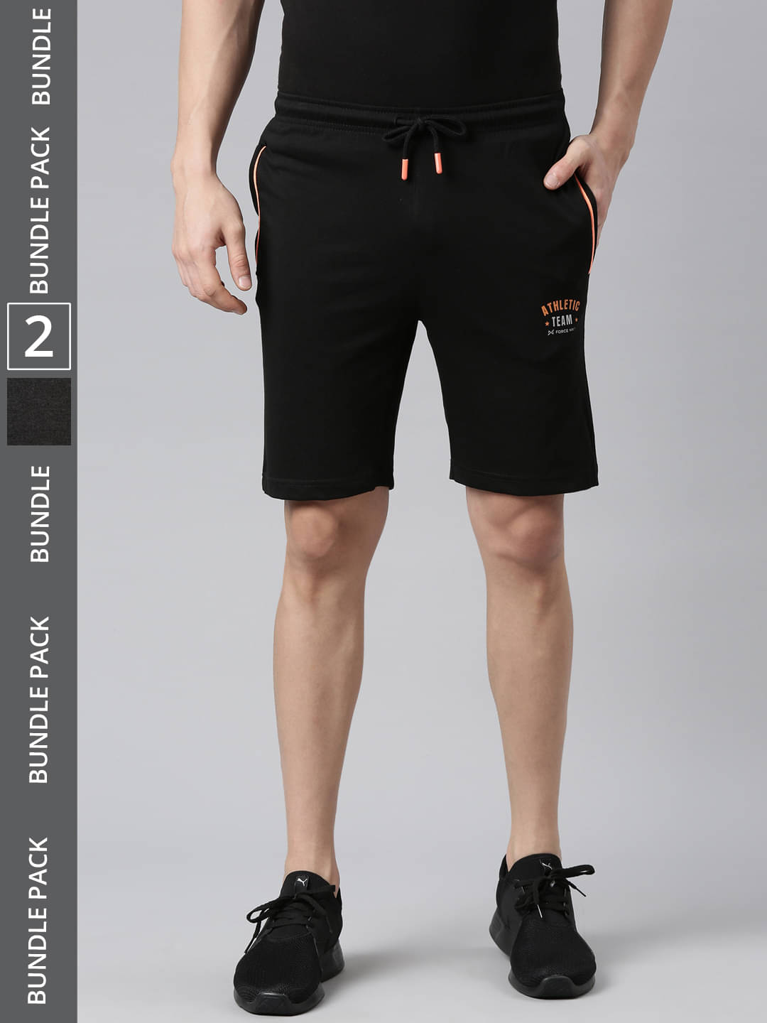 Force NXT Multi Cotton Blend Men's Shorts ( Pack of 2 ) Force NXT Multi Cotton Blend Men's Shorts ( Pack of 2 )