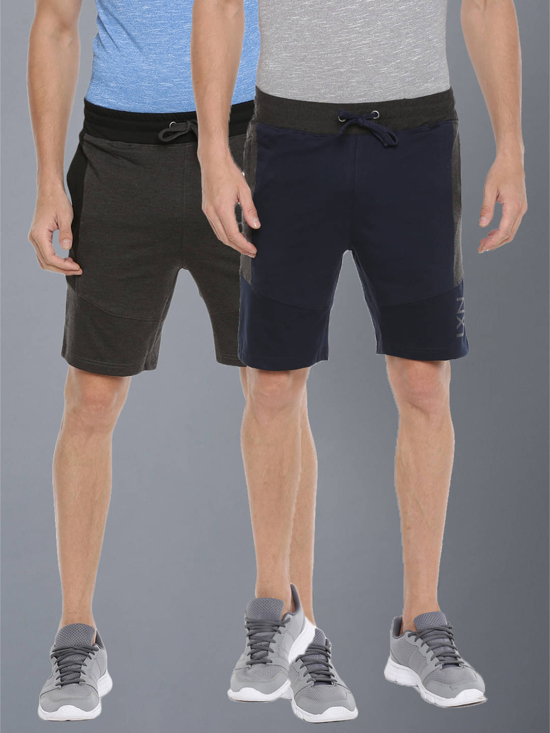     			Force NXT Multi Cotton Blend Men's Shorts ( Pack of 2 )