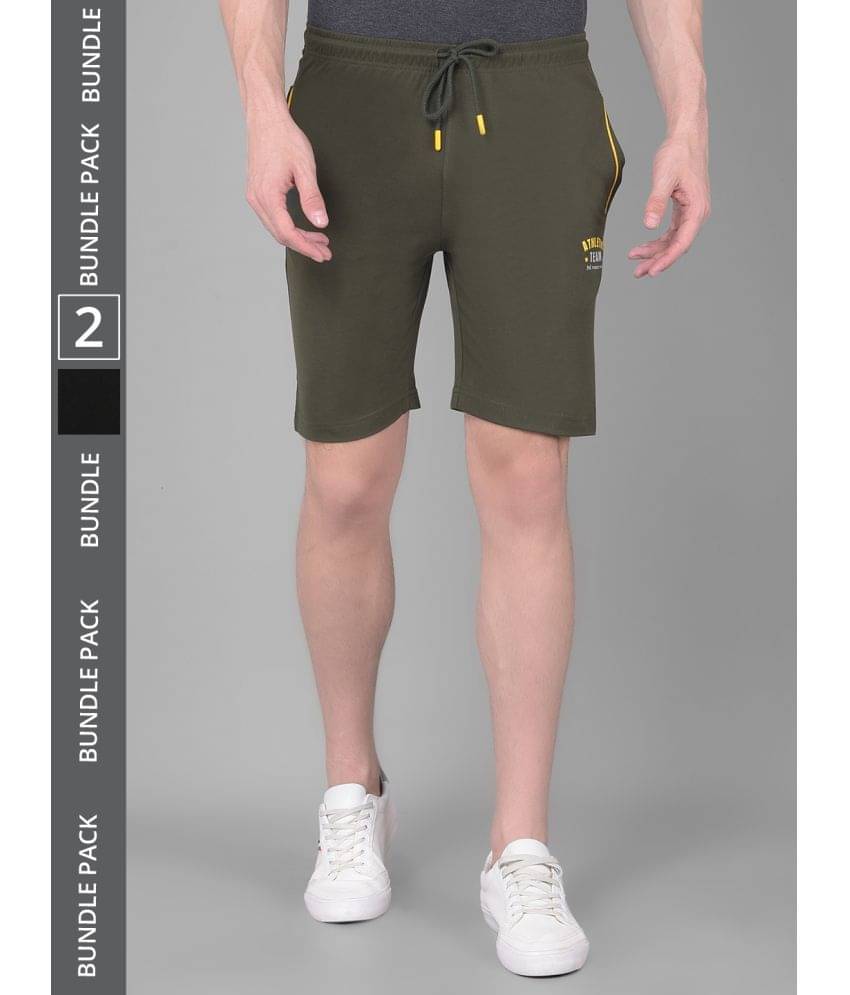 Force NXT Multi Cotton Blend Men's Shorts ( Pack of 2 ) Force NXT Multi Cotton Blend Men's Shorts ( Pack of 2 )