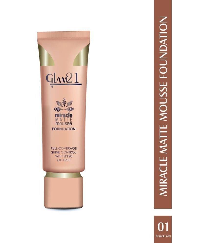    			Glam21 Miracle Matte Mousse Foundation Ultra-Smooth Hydrated Light-Weighted 35gm Porcelain-01