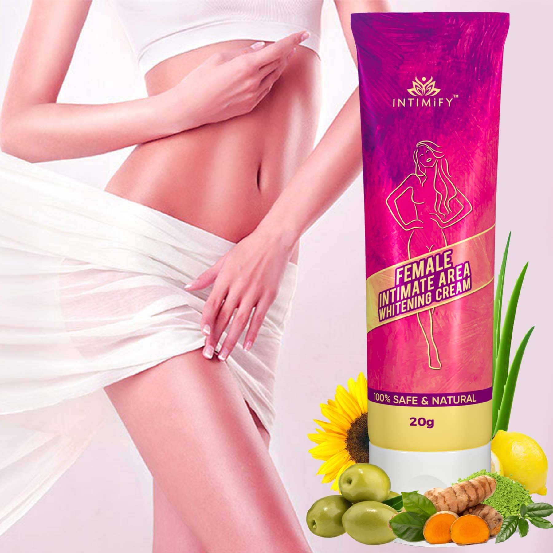     			Intimify Female Intimate Area Whitening Cream, Intimate Care, Skin Whitening Cream, 20 gms