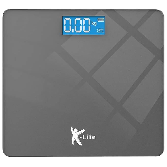     			K-life WS-101 Electronic Digital Weight Check Machine 180kg Capacity Weighing Scale (Grey)