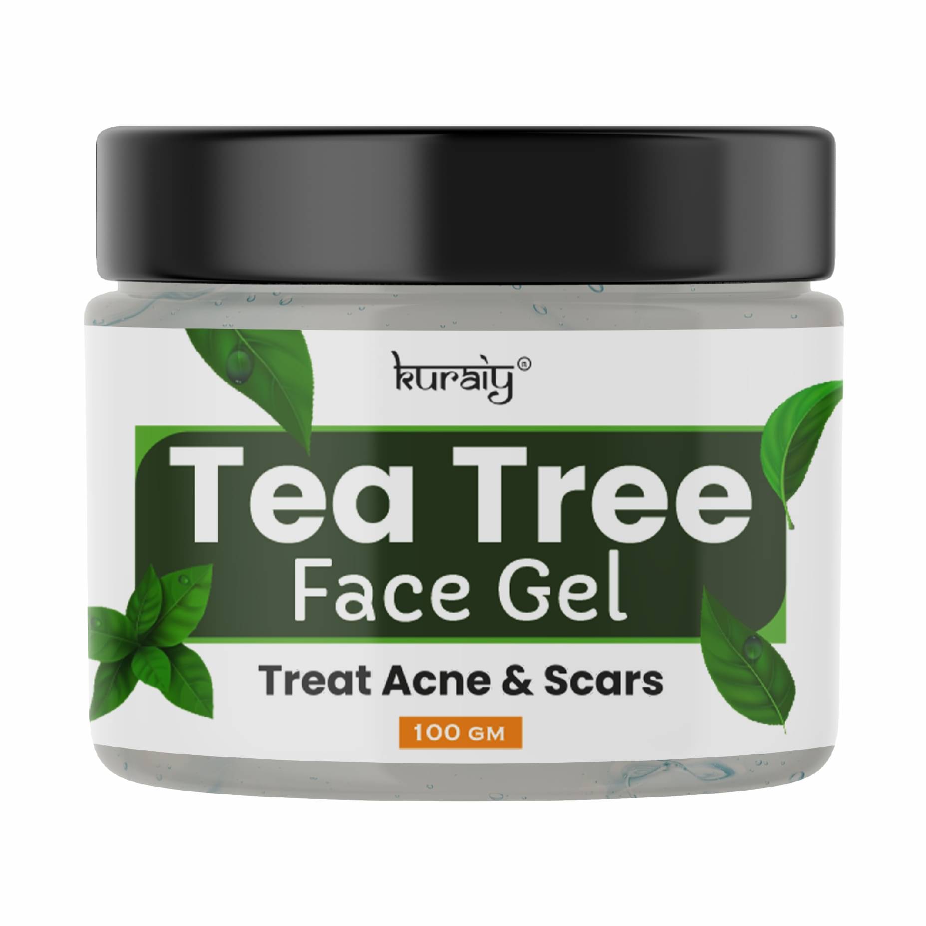 KURAIY Tea Tree Acne& Scar Removal Face Gel Suitable for All Skin Types 100g Pack of 2 KURAIY Tea Tree Acne& Scar Removal Face Gel Suitable for All Skin Types 100g Pack of 2