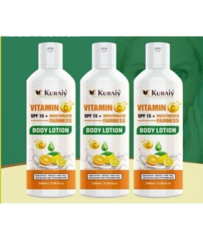 KURAIY Beautiful Vitamin C Body Lotion Whitening Moisturizing Body Lotion Pack Of 3 KURAIY Beautiful Vitamin C Body Lotion Whitening Moisturizing Body Lotion Pack Of 3