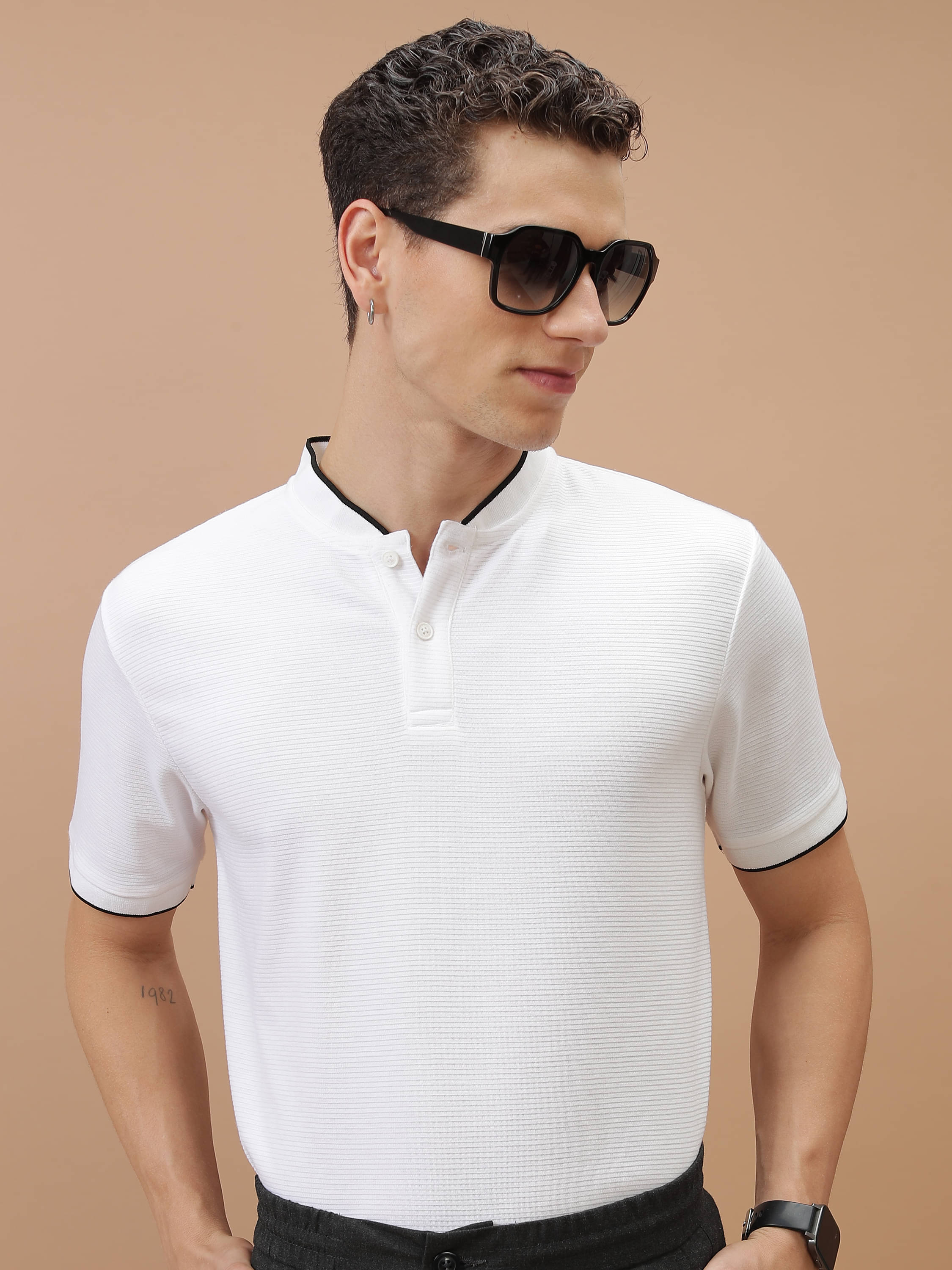     			Ketch Polyester Regular Fit Solid Half Sleeves Men's T-Shirt - White ( Pack of 1 )