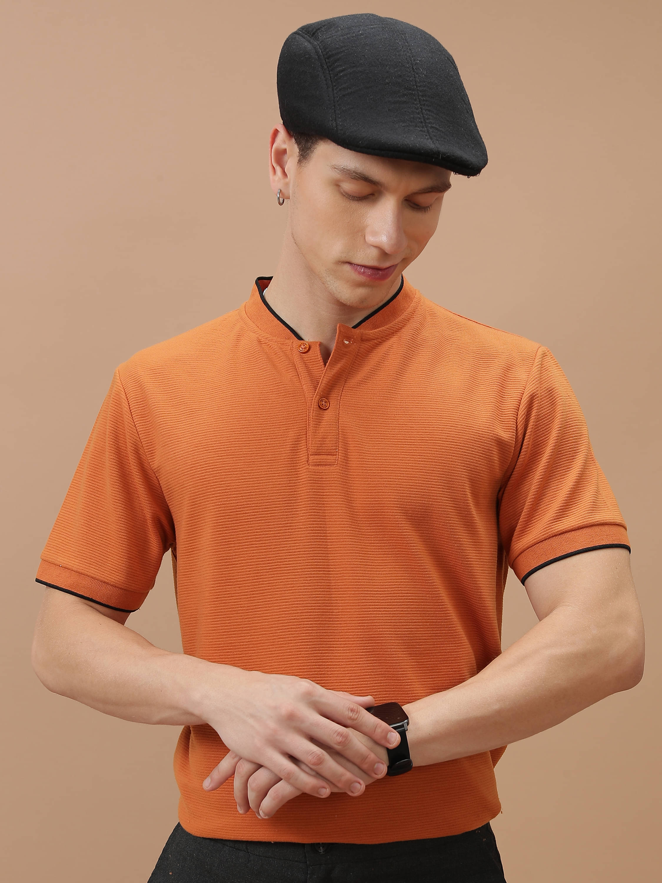 Ketch Polyester Regular Fit Solid Half Sleeves Men's T-Shirt - Rust ( Pack of 1 ) Ketch Polyester Regular Fit Solid Half Sleeves Men's T-Shirt - Rust ( Pack of 1 )