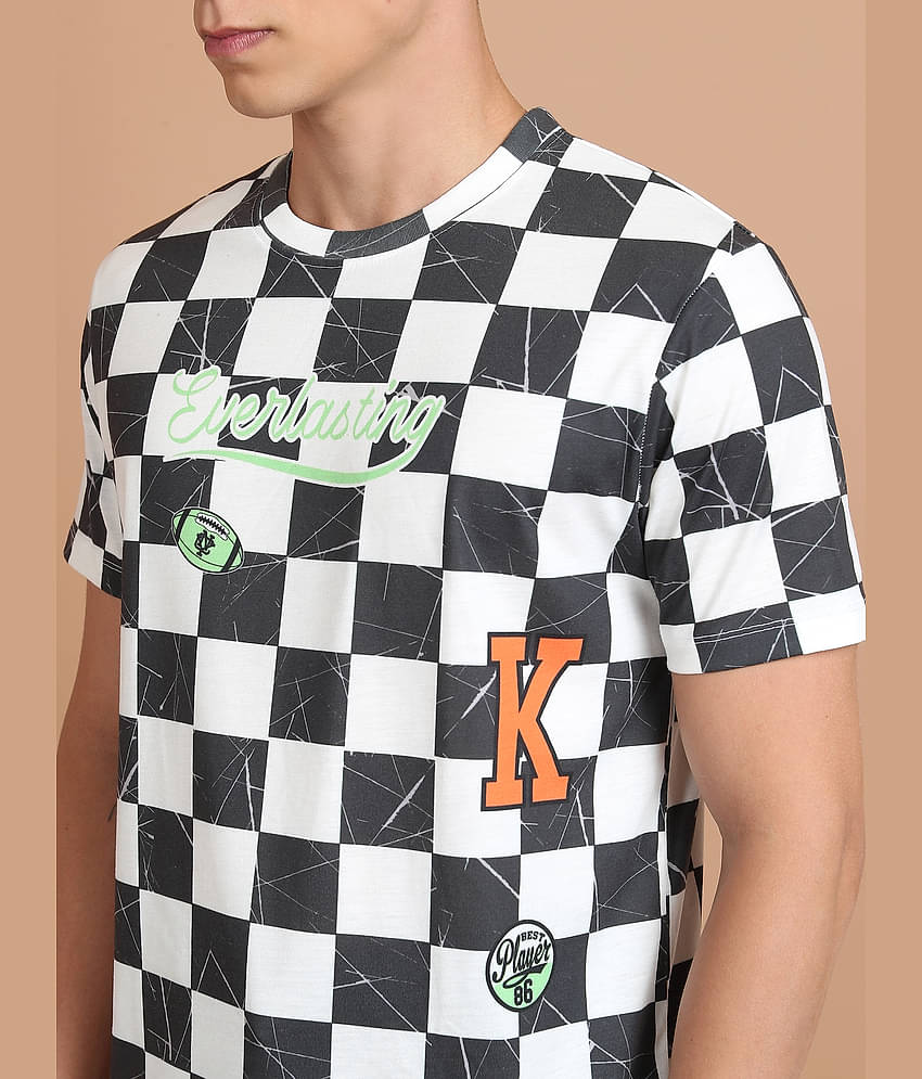 Ketch Pack of 1 Polyester Slim Fit Men's T-Shirt ( White )