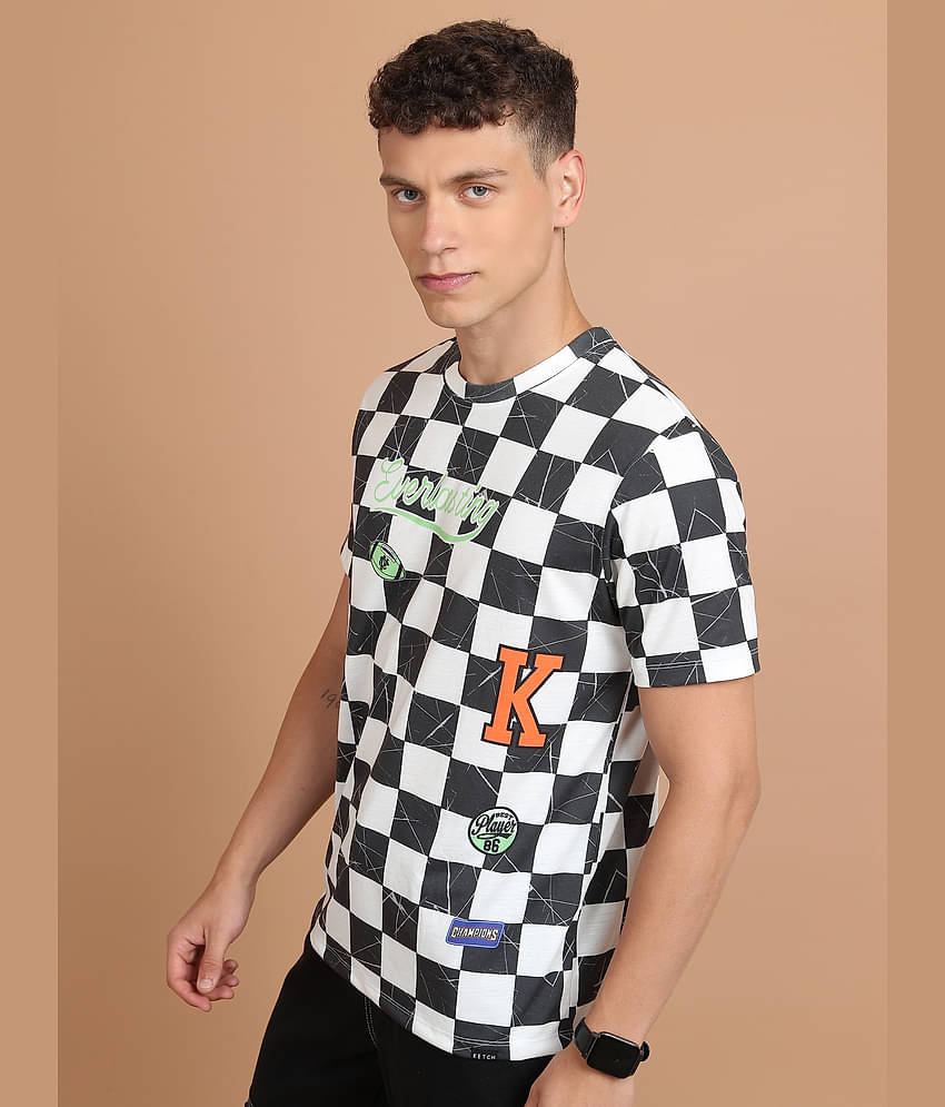 Ketch Pack of 1 Polyester Slim Fit Men's T-Shirt ( White )