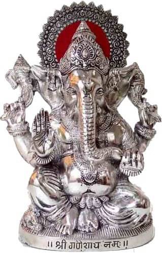 KridayKraft Brass Lord Ganesha Idol ( 10.5 cm ) KridayKraft Brass Lord Ganesha Idol ( 10.5 cm )