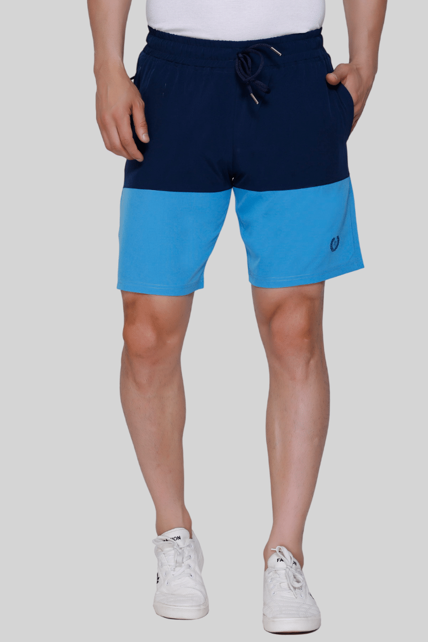     			LEEBONEE Blue Polyester Men's Shorts ( Pack of 1 )