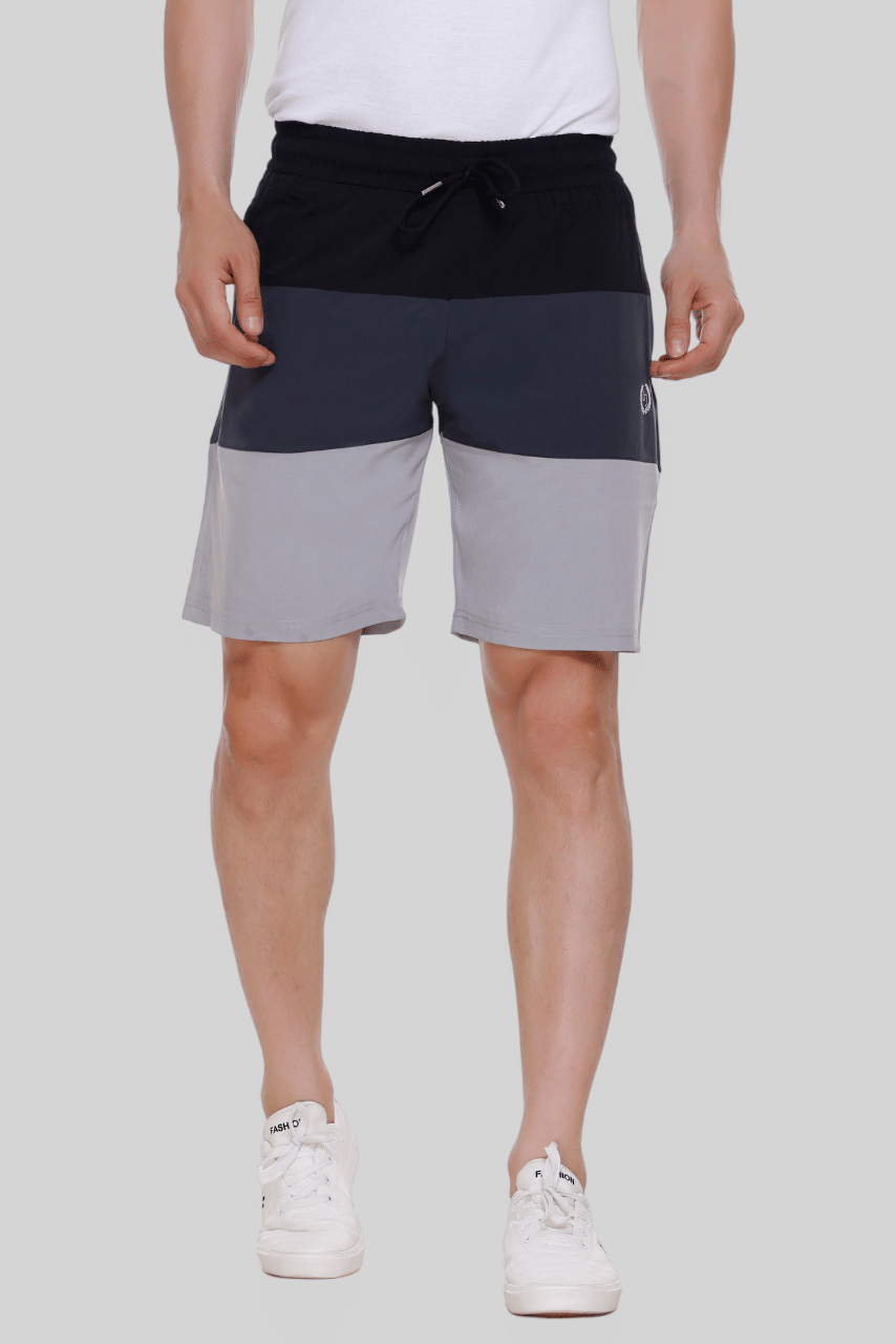     			LEEBONEE Grey Polyester Men's Shorts ( Pack of 1 )
