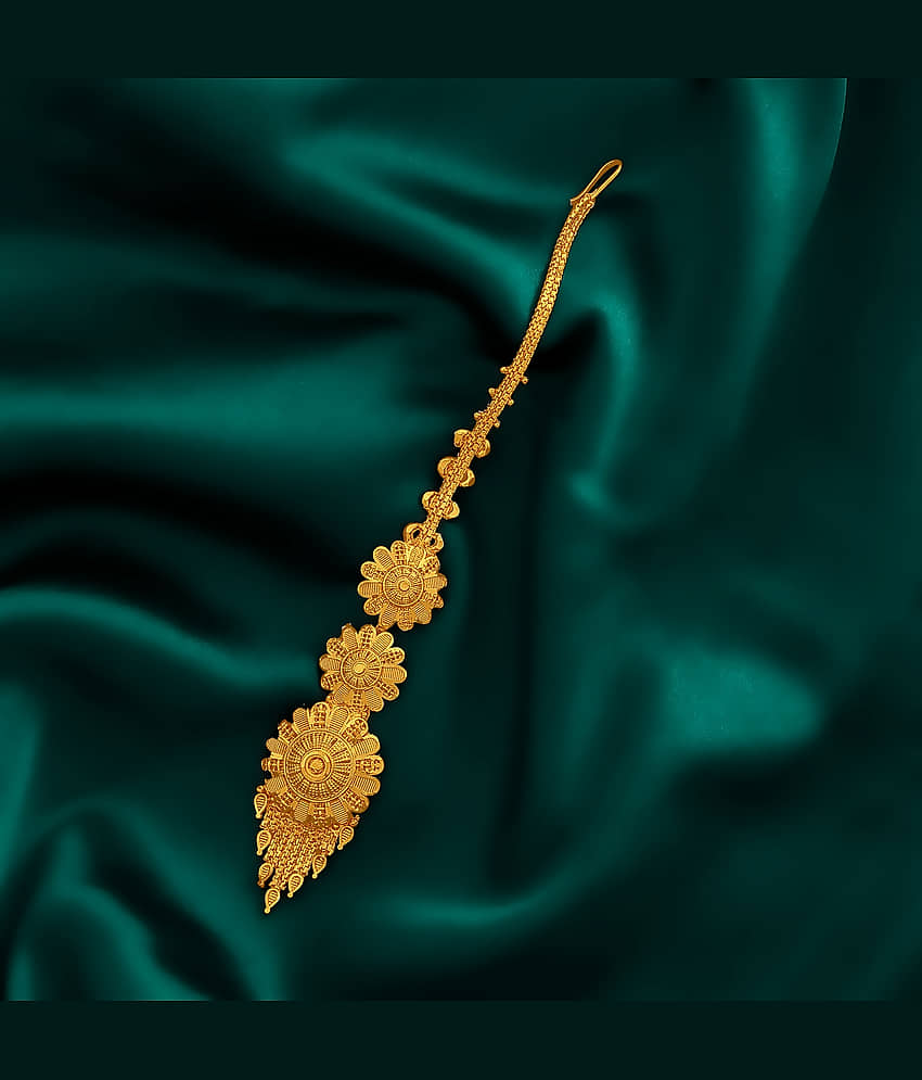 LUV FASHION Gold Maang Tikka ( Pack of 1 ) - Jewellery Sets | Buy online on ZillyBuy
