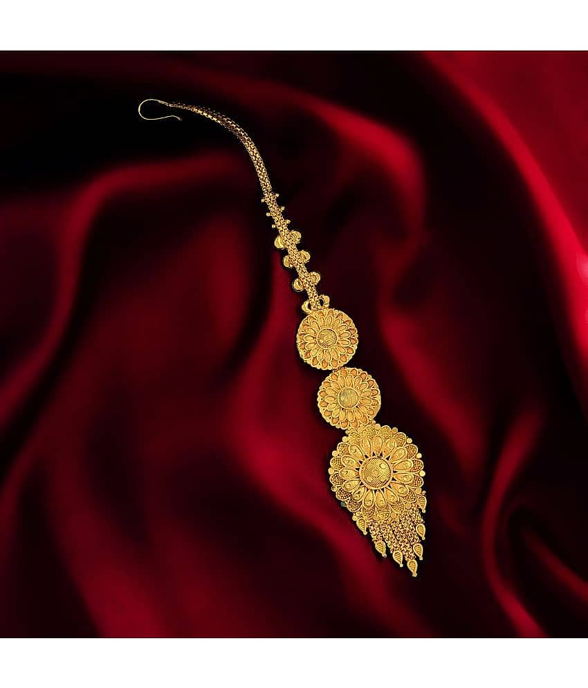 LUV FASHION Gold Maang Tikka ( Pack of 1 ) - Jewellery Sets | Buy online on ZillyBuy