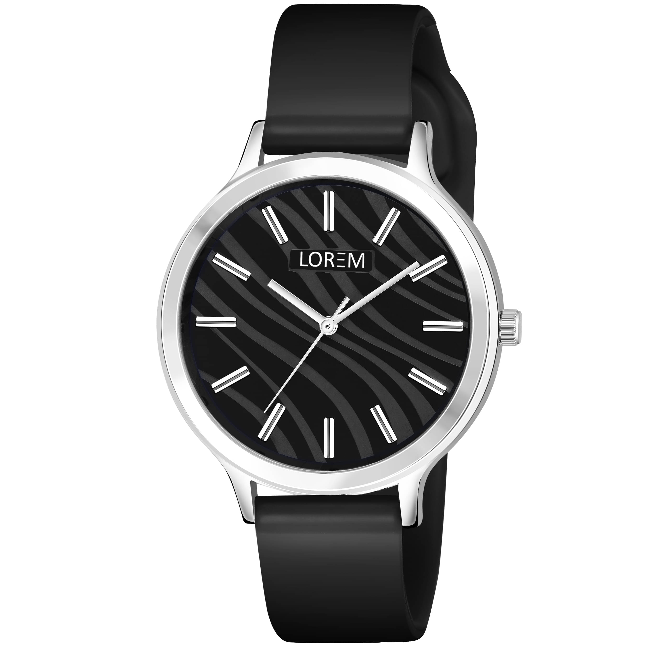     			Lorem Black Plastic Analog Womens Watch