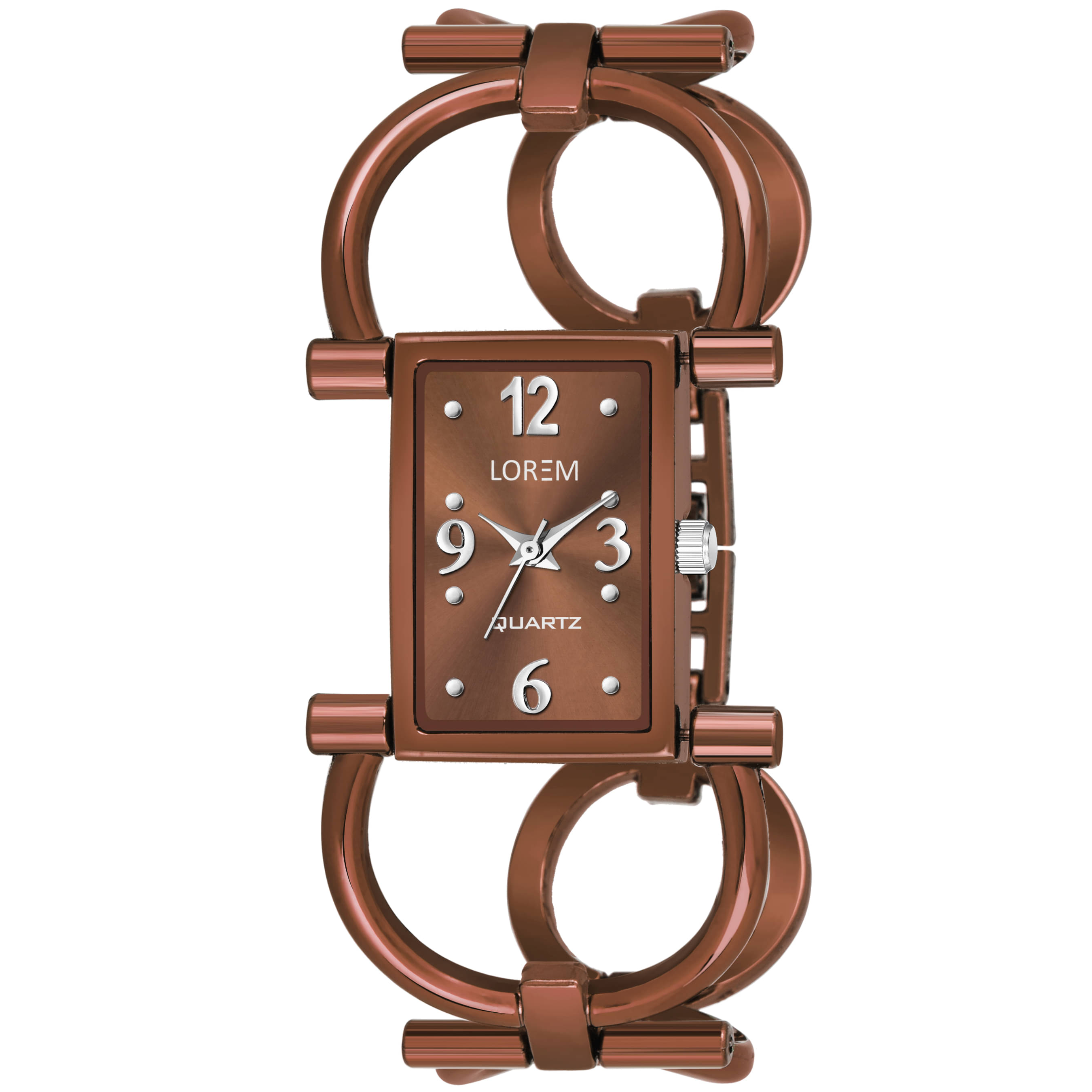     			Lorem Brown Metal Analog Womens Watch