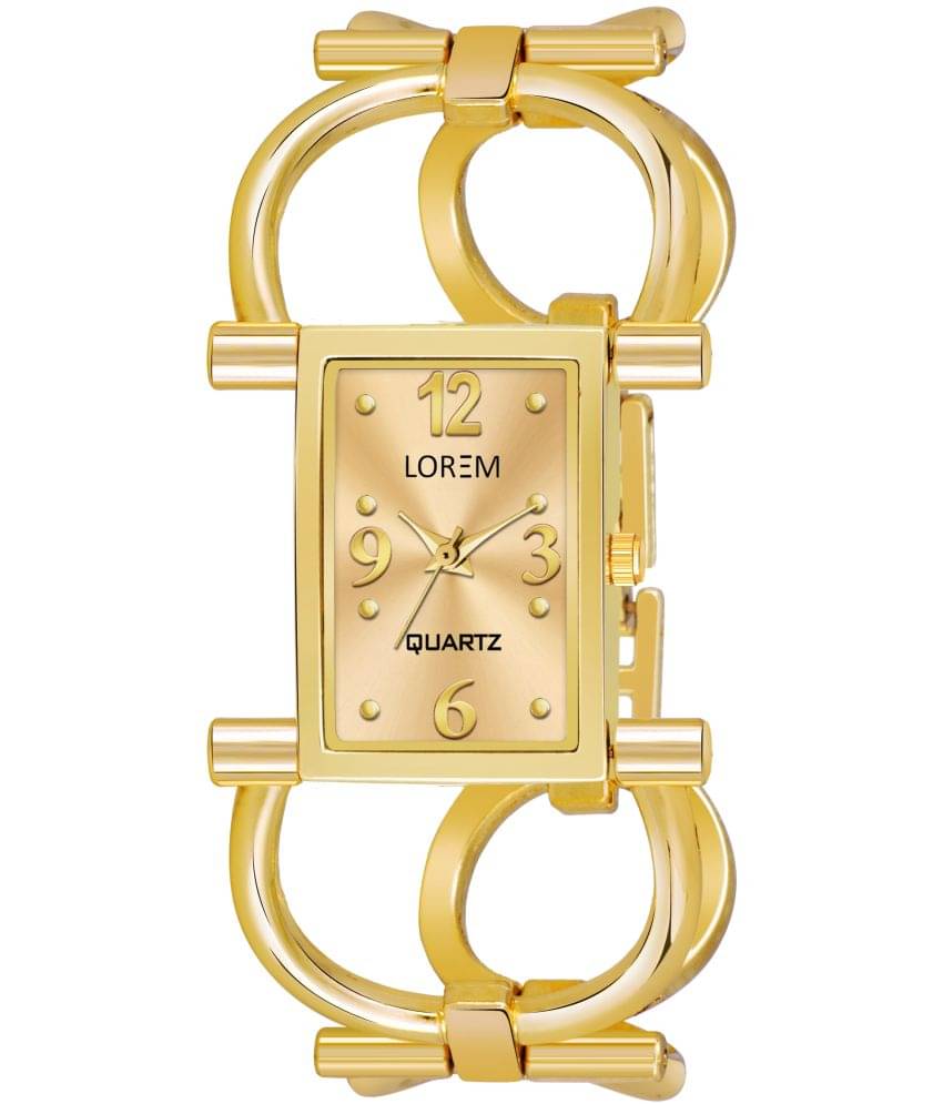     			Lorem Gold Metal Analog Womens Watch