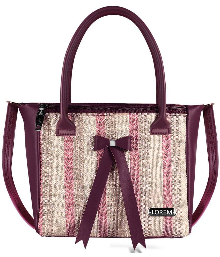     			Lorem Sling Bag Faux Leather Set of 1 ( Purple )