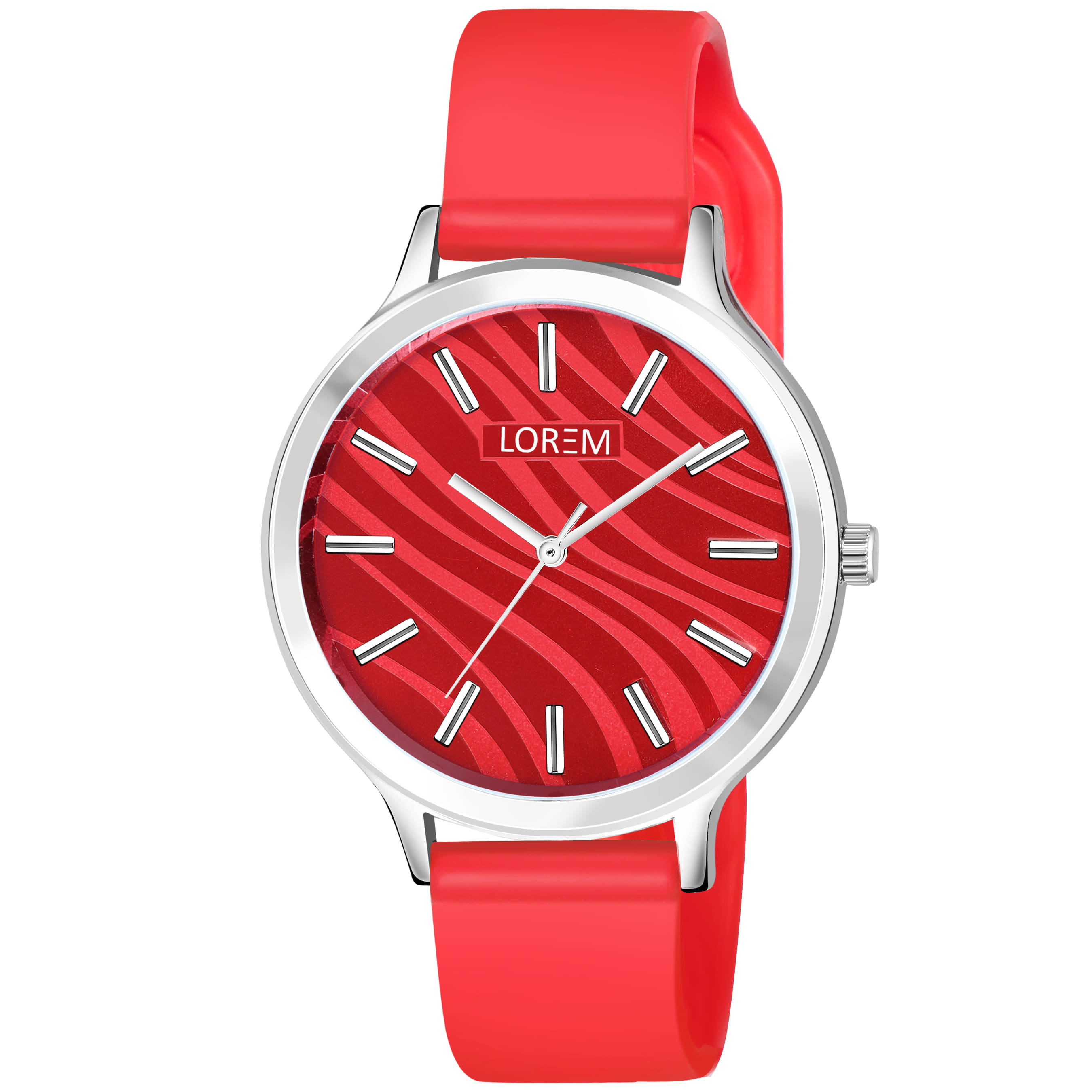     			Lorem Red Plastic Analog Womens Watch