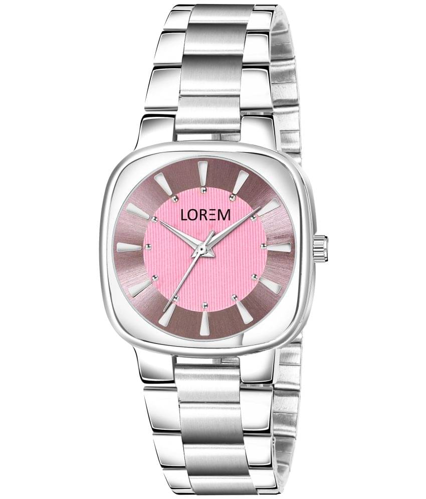     			Lorem Silver Metal Analog Womens Watch