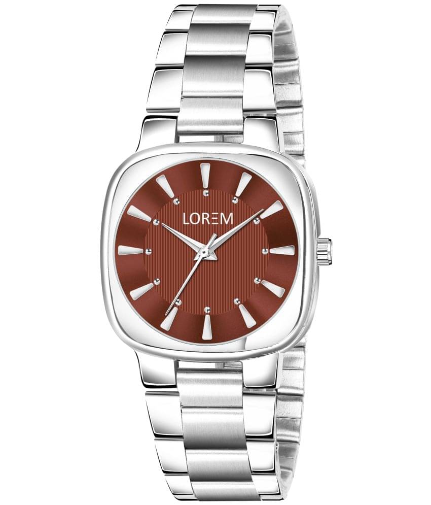     			Lorem Silver Metal Analog Womens Watch