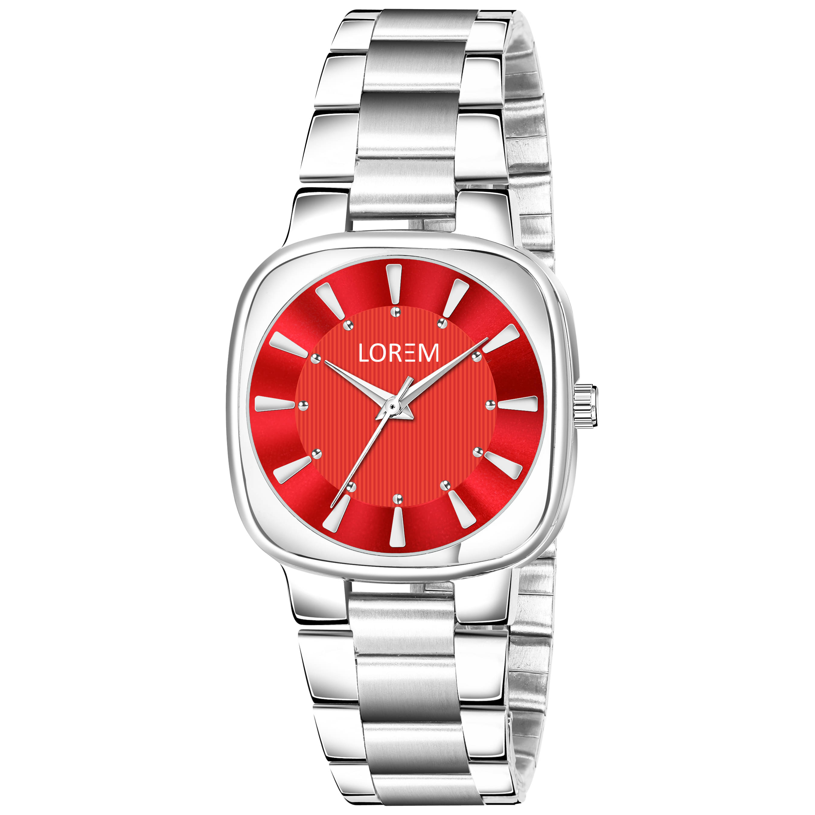     			Lorem Silver Metal Analog Womens Watch