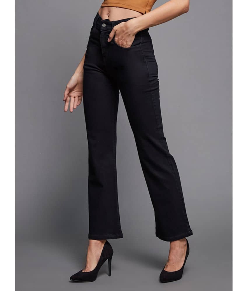 Miss Chase - Black Denim Wide Leg Women's Jeans ( Pack of 1 ) - Jeans | Buy online on ZillyBuy