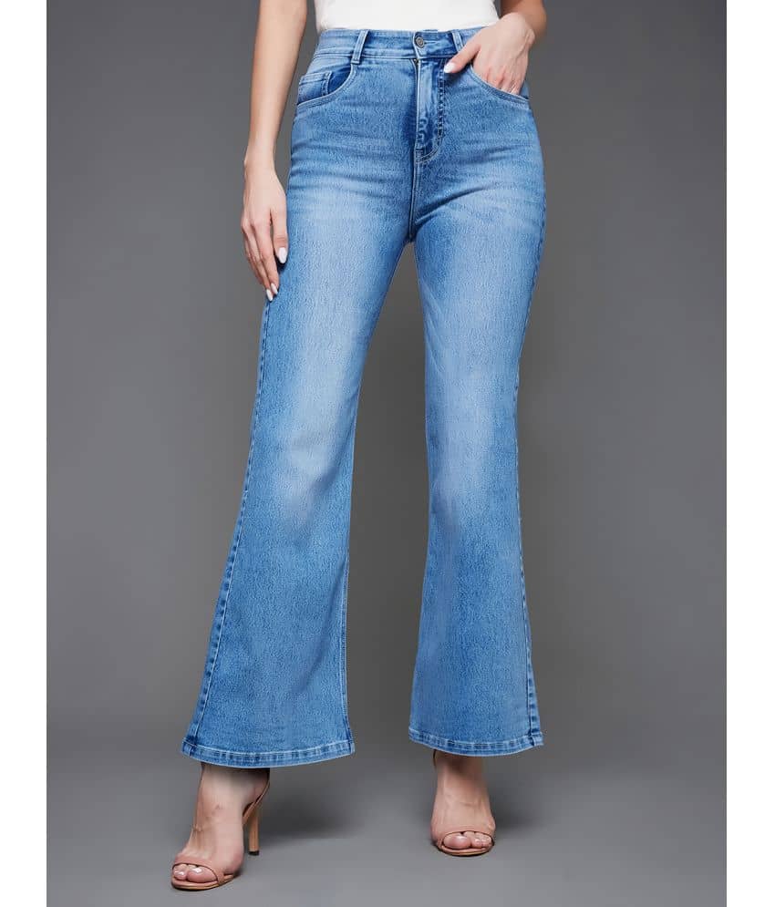 Miss Chase - Light Blue Denim Wide Leg Women's Jeans ( Pack of 1 ) - Jeans | Buy online on ZillyBuy