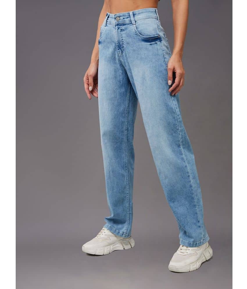 Miss Chase - Light Blue Denim Wide Leg Women's Jeans ( Pack of 1 ) - Jeans | Buy online on ZillyBuy