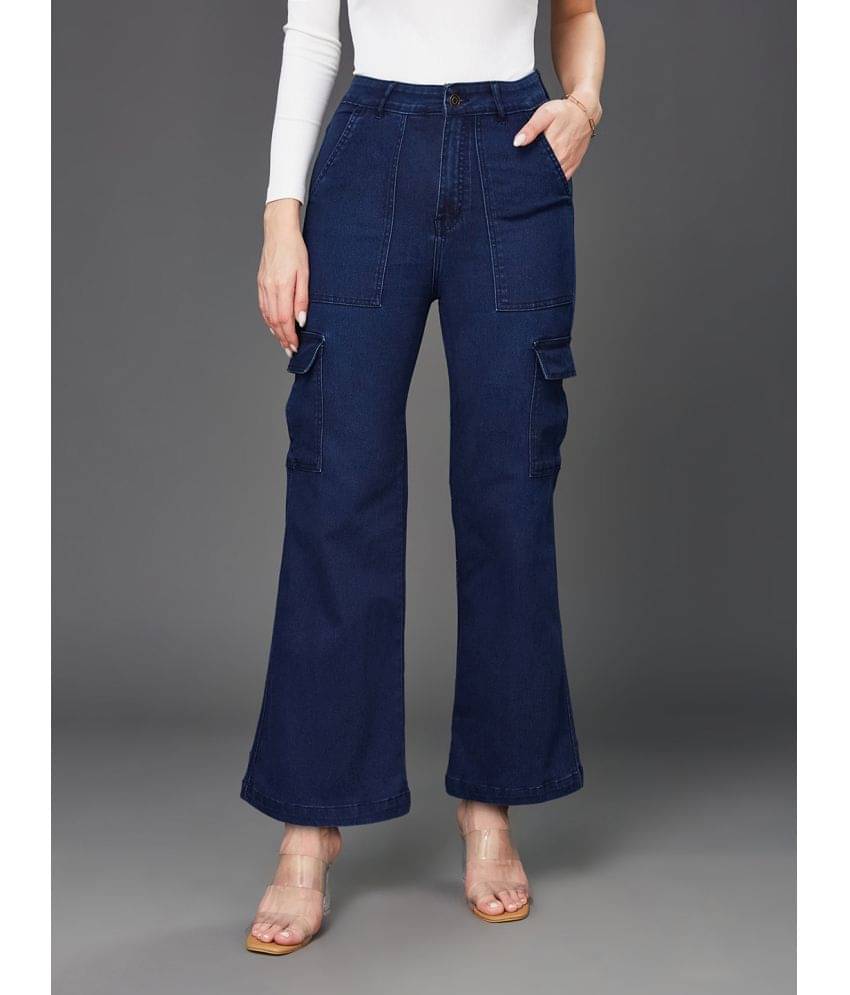    			Miss Chase - Navy Blue Denim Wide Leg Women's Jeans ( Pack of 1 )