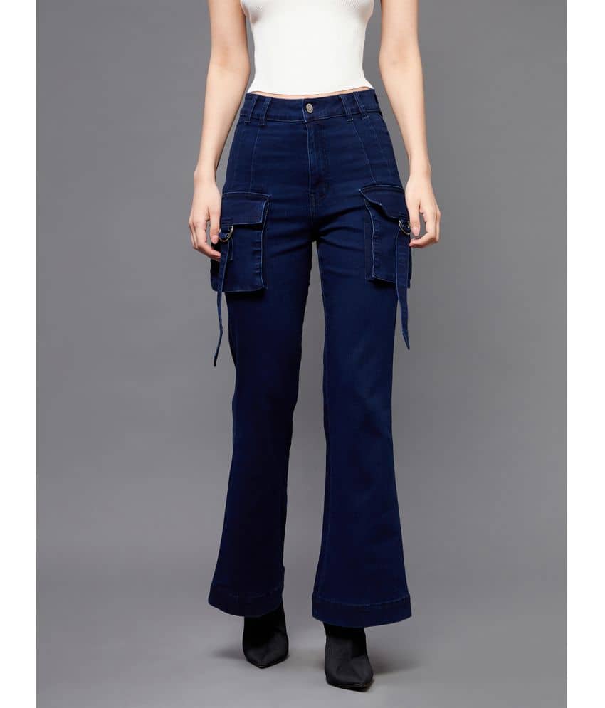Miss Chase - Navy Blue Denim Bootcut Women's Jeans ( Pack of 1 ) - Jeans | Buy online on ZillyBuy