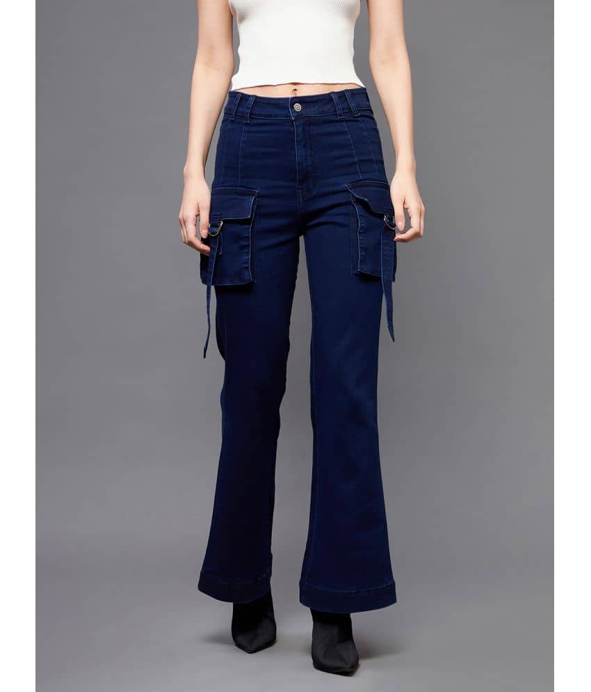 Miss Chase - Navy Blue Denim Bootcut Women's Jeans ( Pack of 1 ) - Jeans | Buy online on ZillyBuy