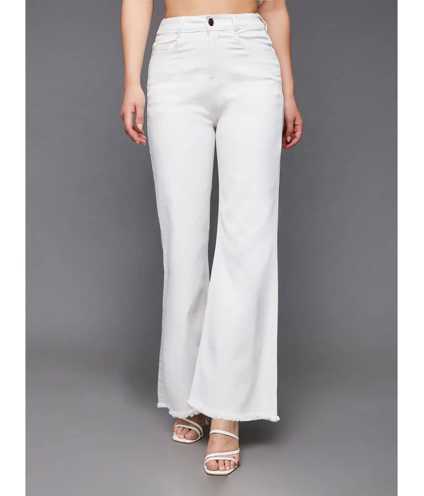 Miss Chase - White Denim Bootcut Women's Jeans ( Pack of 1 ) - Jeans | Buy online on ZillyBuy