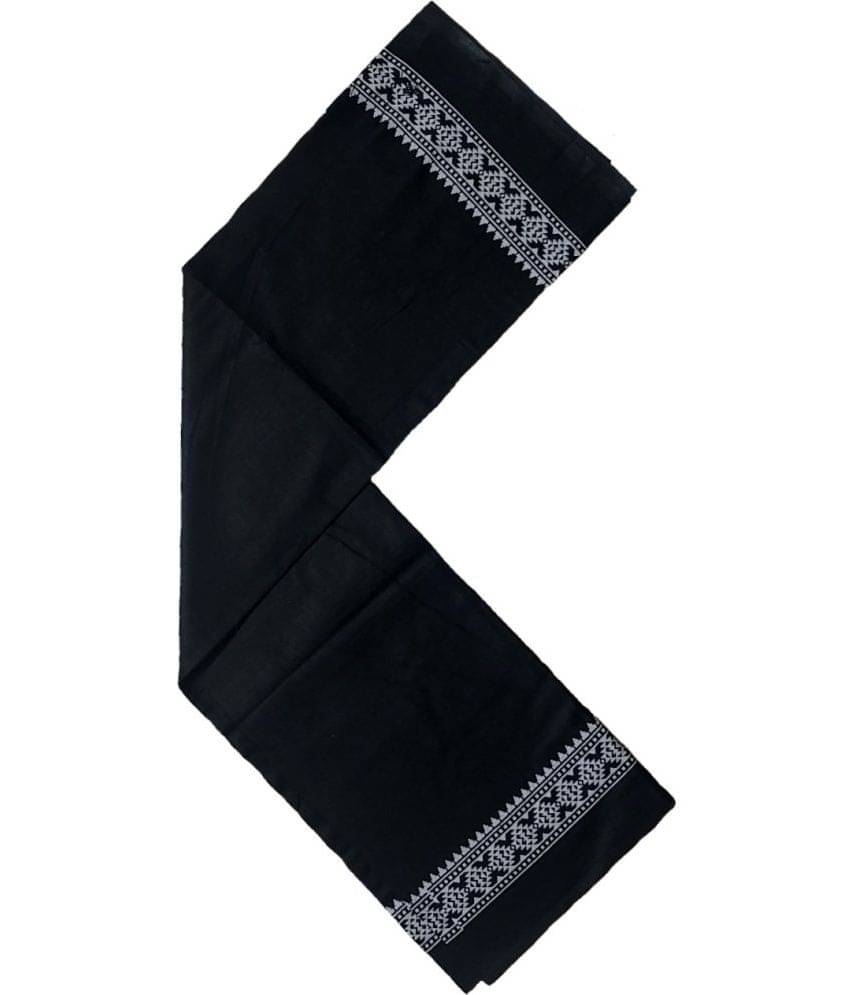     			Mk weaves Cotton Printed Below 300 -GSM Bath Towel ( Pack of 1 ) - Black
