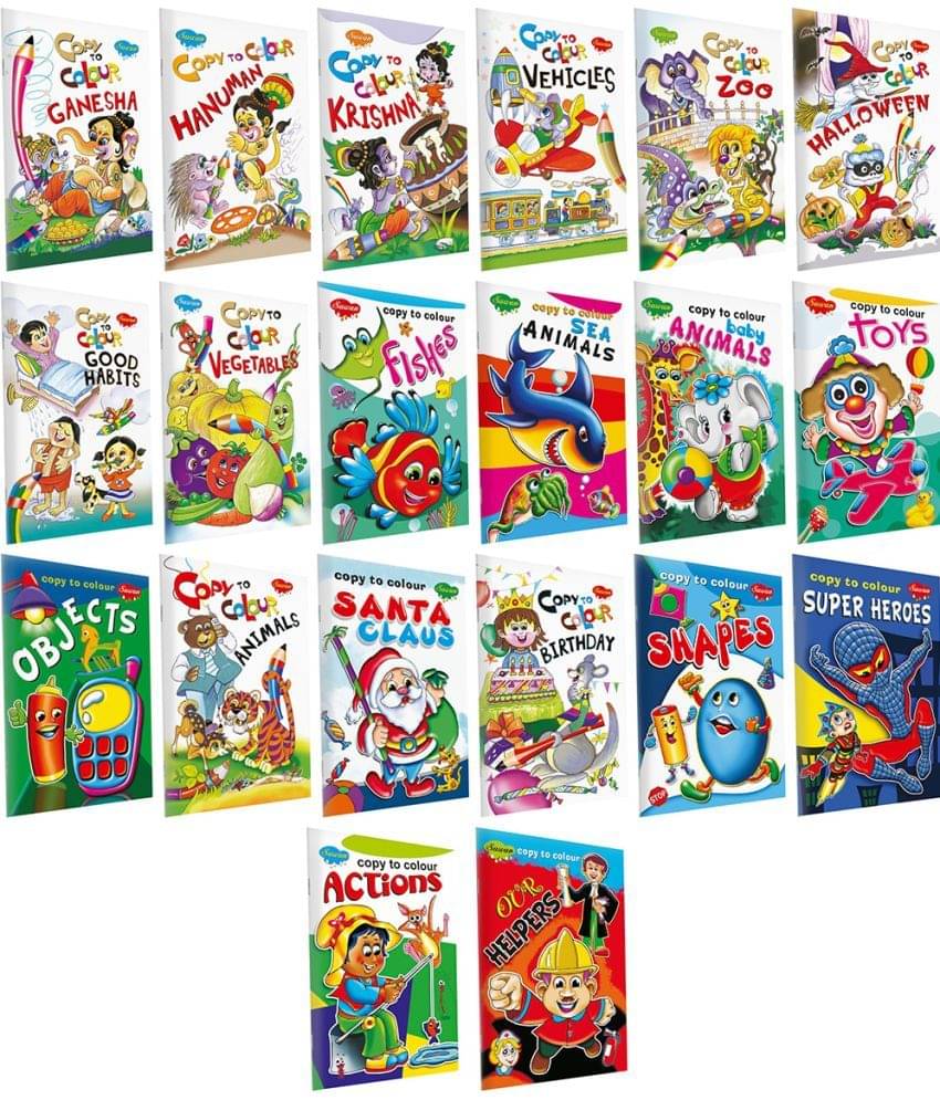 My First Learning Colouring Bag - Set of 20 Exciting Colouring Books Product Bundle | Super jumbo combo for collecters and library colouring books My First Learning Colouring Bag - Set of 20 Exciting Colouring Books Product Bundle | Super jumbo combo for collecters and library colouring books