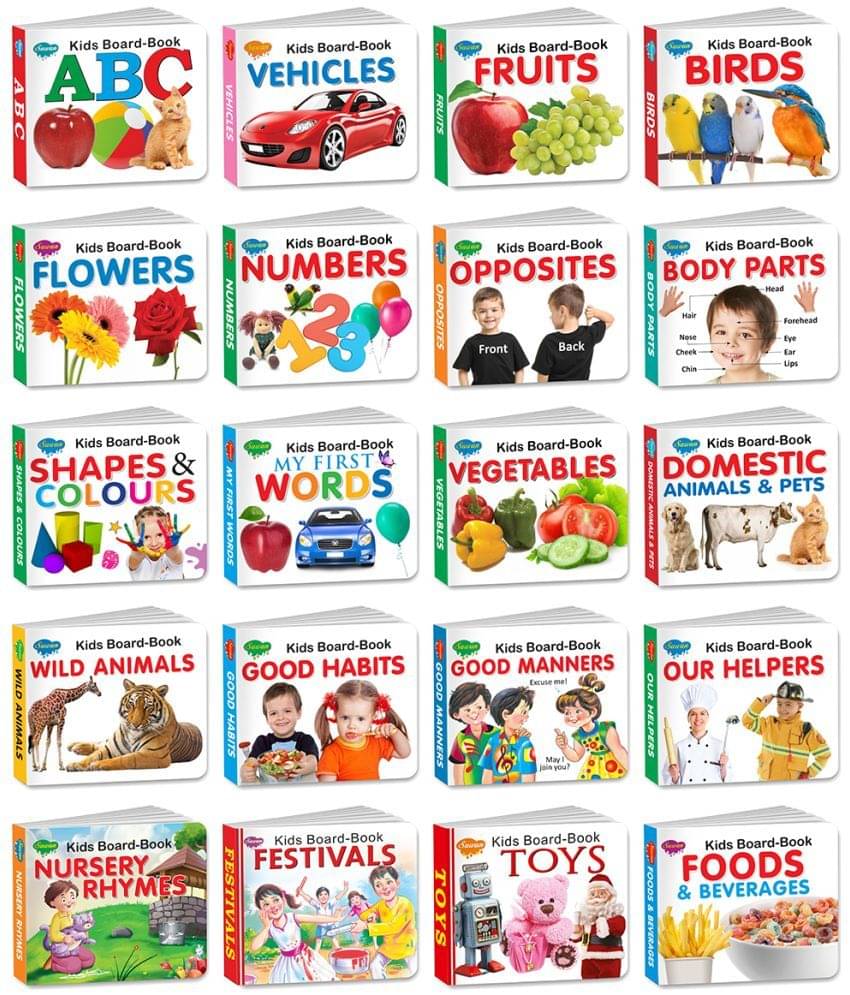 My First Learning Library | Pack of 20 Board Books for Kids | Super jumbo combo for collecters and library Board books My First Learning Library | Pack of 20 Board Books for Kids | Super jumbo combo for collecters and library Board books