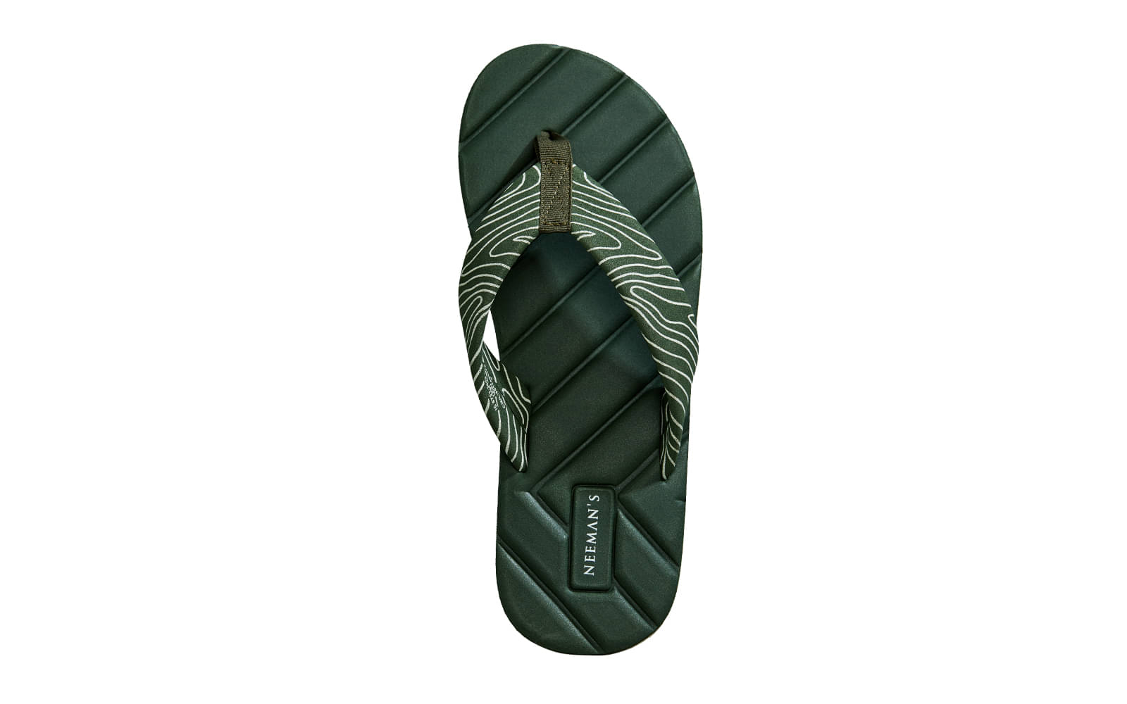     			Neemans Olive Men's Thong Flip Flop