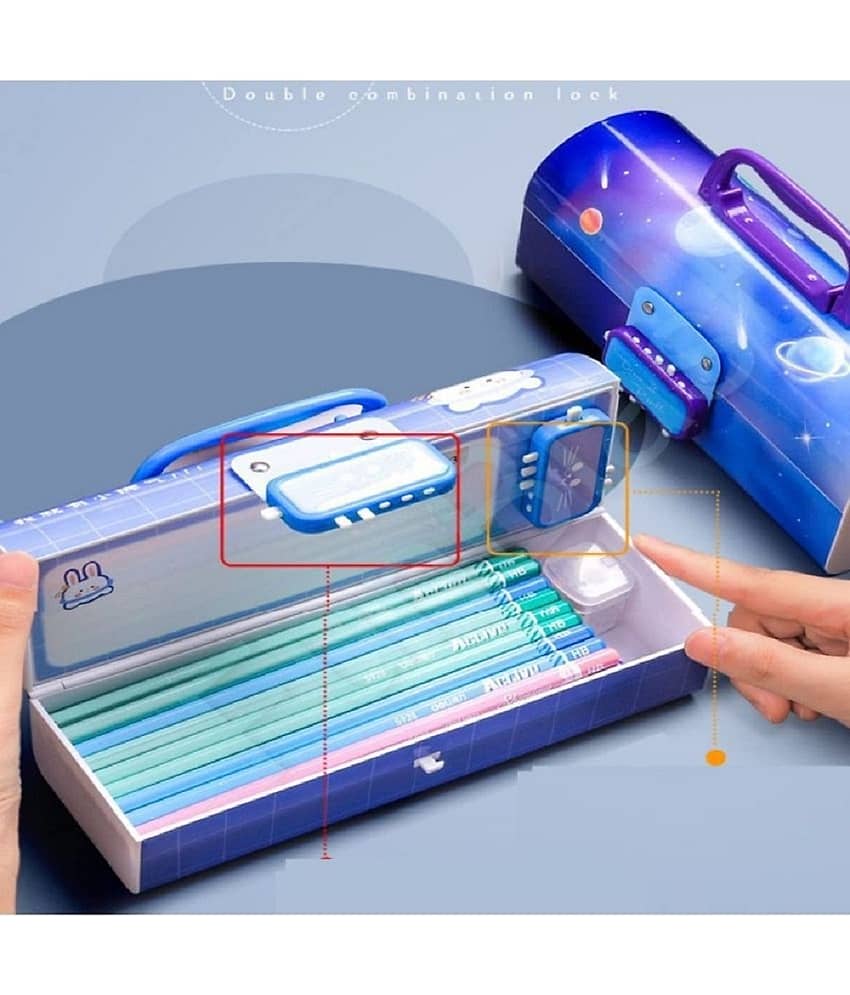 Pen Pencil Box – Suitcase Style Password Lock Pencil Case, Multi