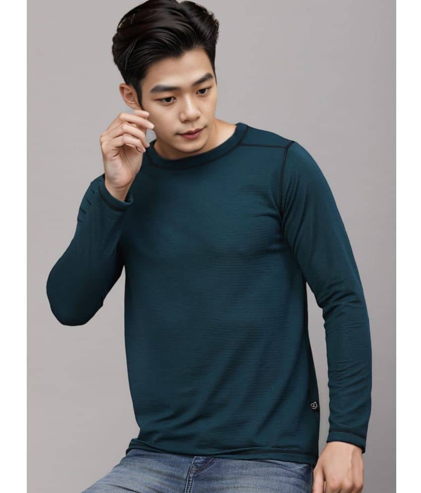 Rigo Pack of 1 Polyester Regular Fit Men's T-Shirt ( Beige )