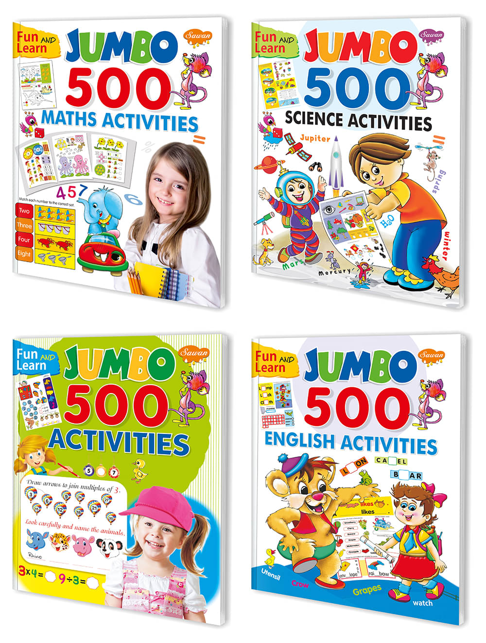 STEM activity| Pack of 4 Books | Super jumbo combo for collecters and library Activity books STEM activity| Pack of 4 Books | Super jumbo combo for collecters and library Activity books