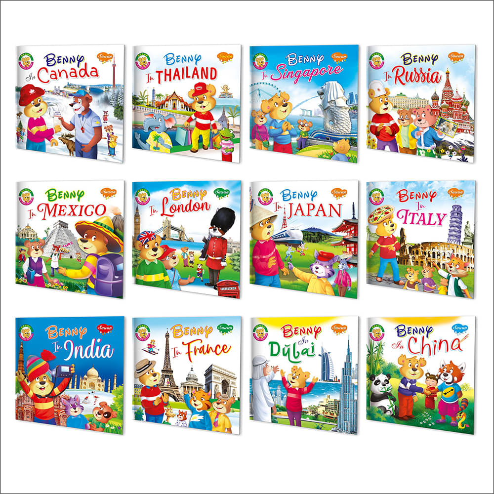     			The Globetrotters (Benny Series) | Pack of 12 Books | Super jumbo combo for collecters and library Story books