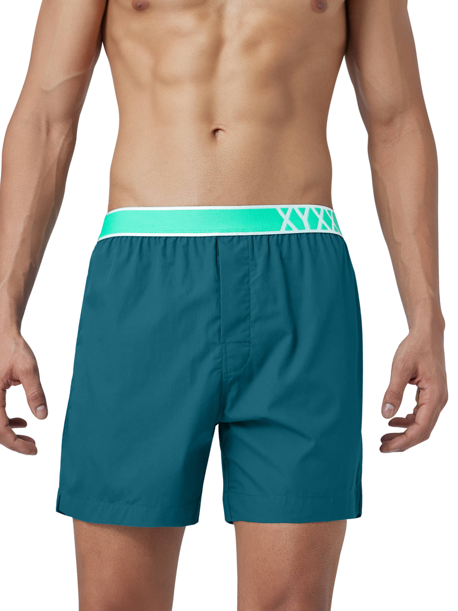 XYXX Pack of 1 Cotton Boxers For Men's ( Blue )