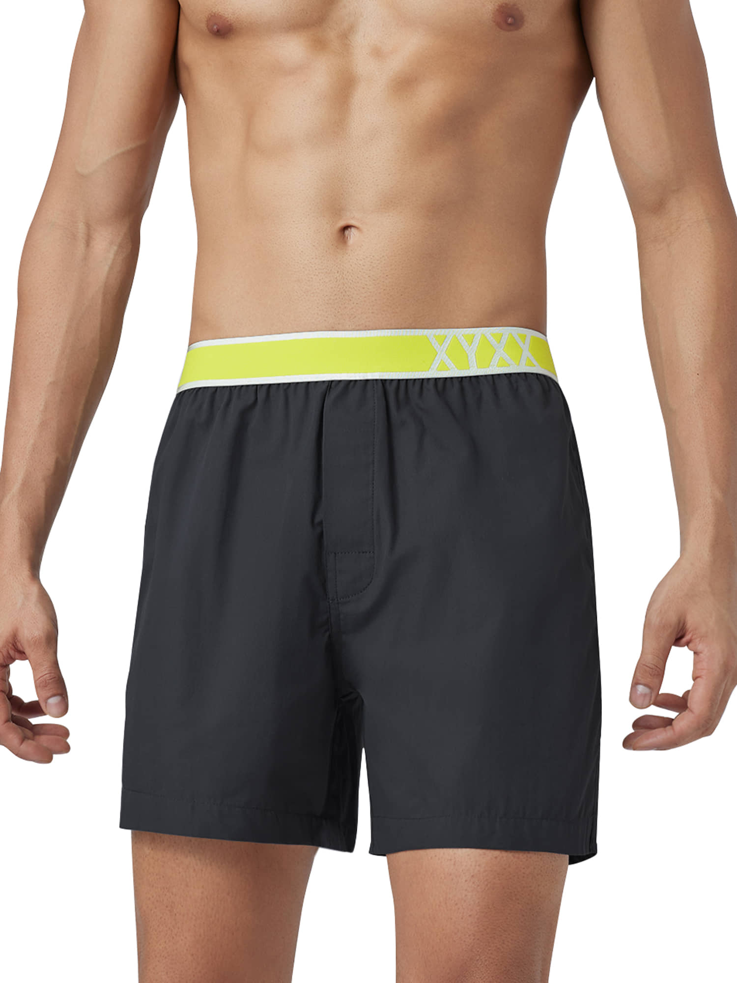 XYXX Pack of 1 Cotton Boxers For Men's ( Grey )