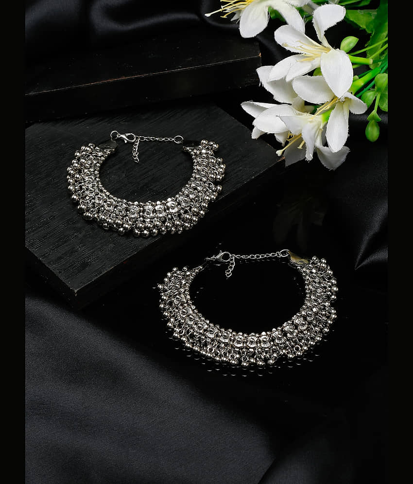 YOUBELLA Silver Anklets ( Pack of 1 ) - Anklets | Buy online on ZillyBuy